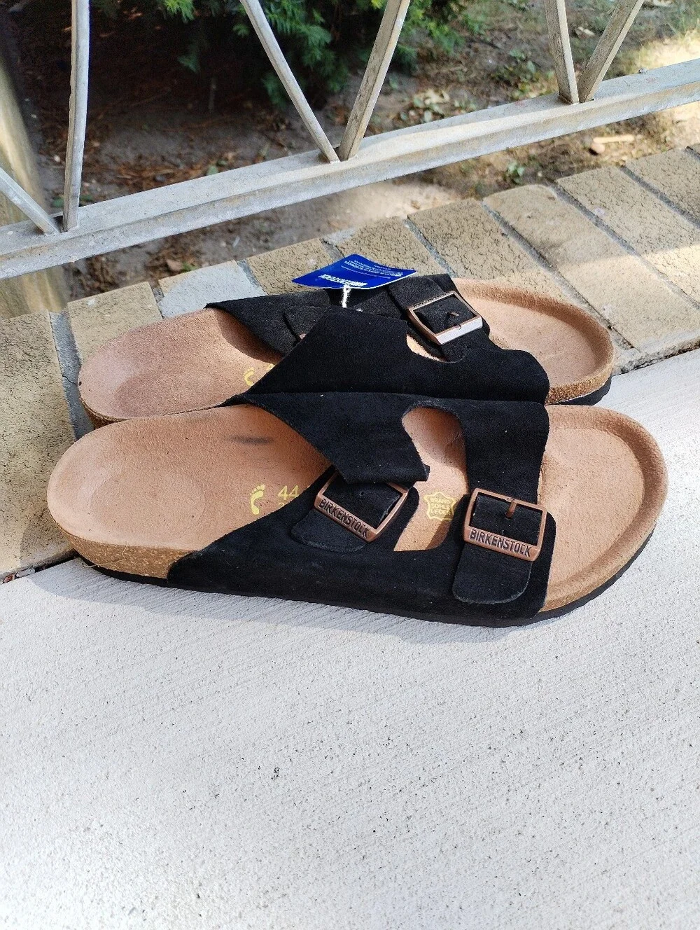 Birkenstock Arizona Softbed Black Suede (Unisex) Size EU 44 M11  nerrow